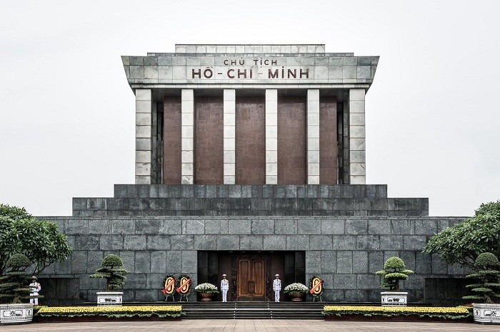 Hochiminh Mausoleum in Badinh Square Vietnam 