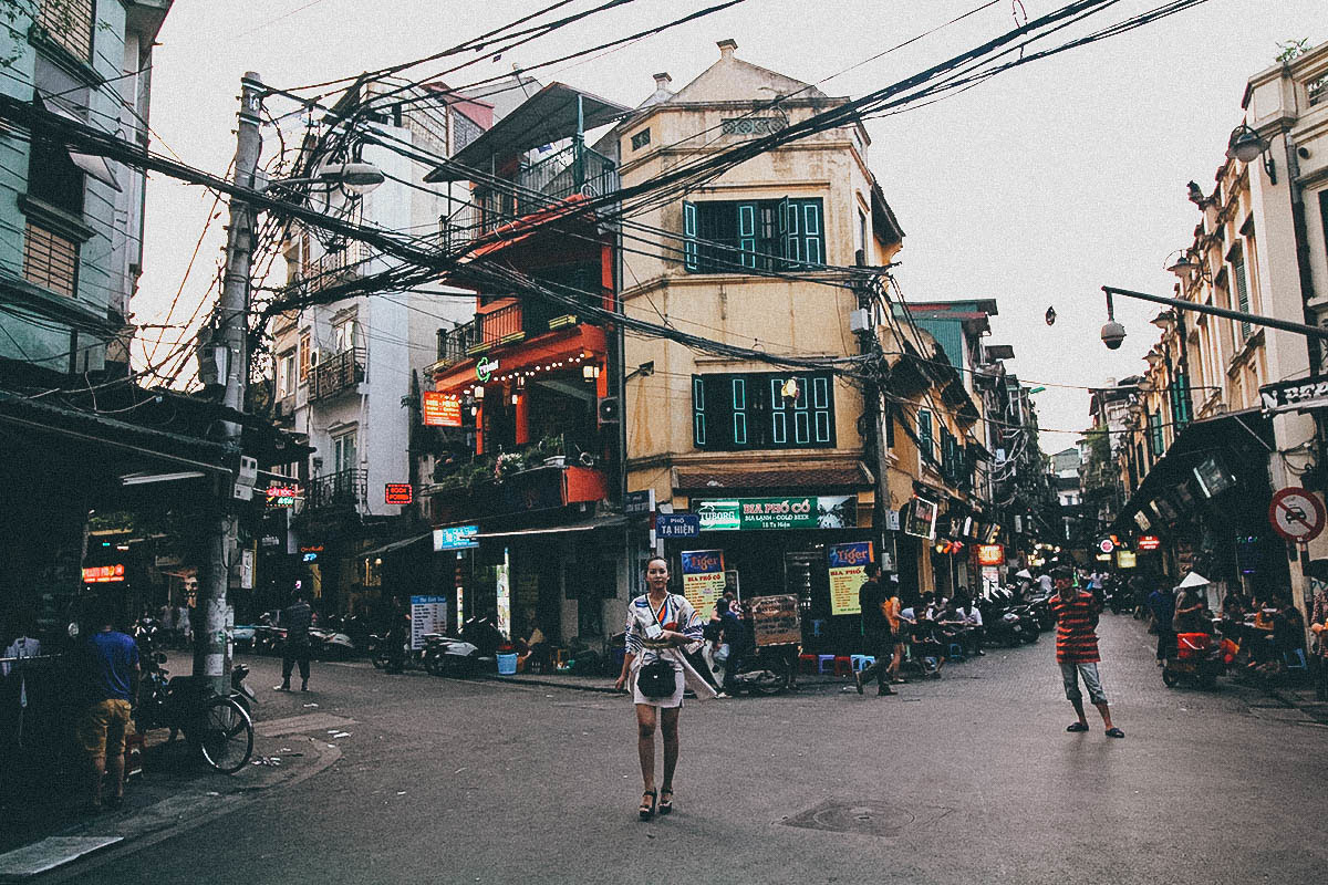 Hanoi old quarter Vietnam