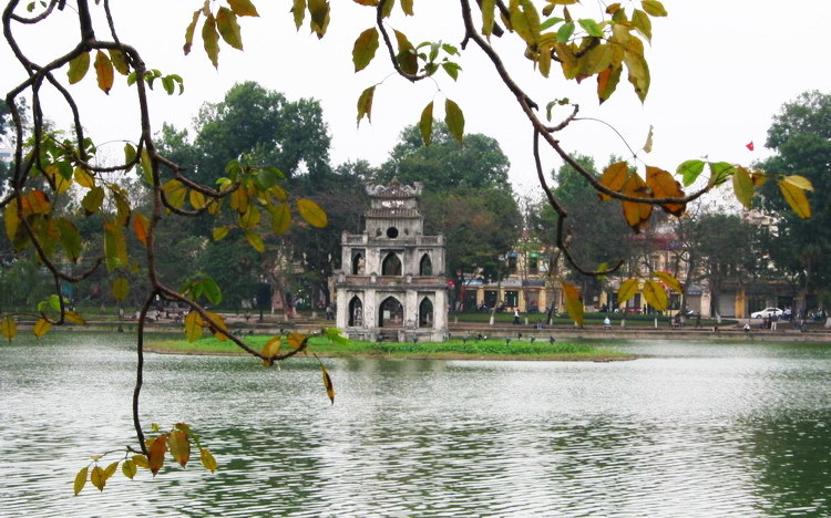Hoan kiem lake Hanoi Vietnam