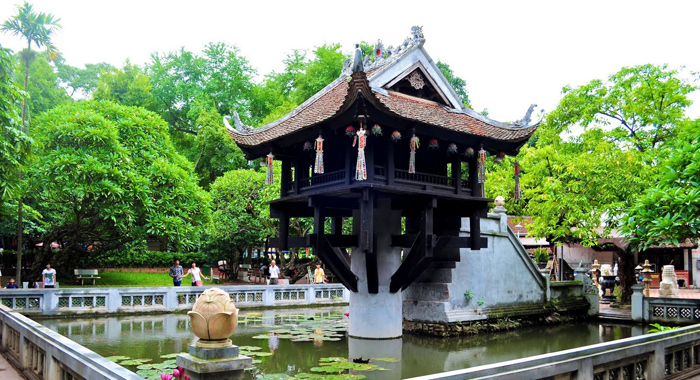 One pillar pagoda Hanoi Vietnam 