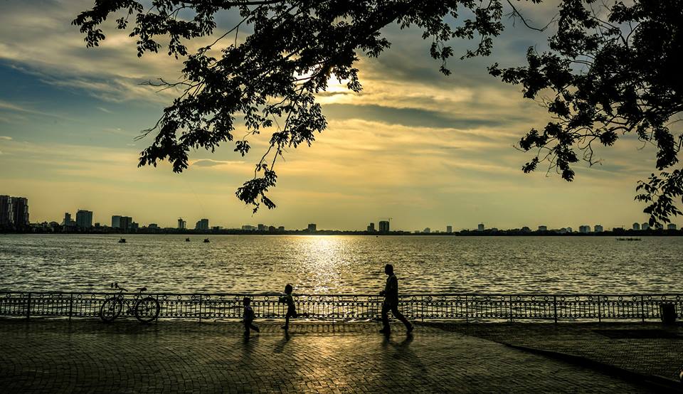 The West lake in Hanoi Vietnam